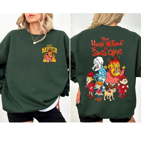The Year Without Santa Snow Miser Heat Sweatshirt, Miser Brothers Couple Christmas Shirt, Family Matching Shirt, Heat ...