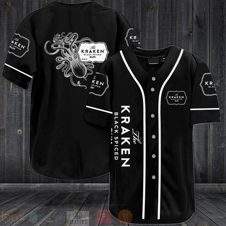 FASHION The Kraken Dark Spiced Baseball Jerseys Botton Shirt