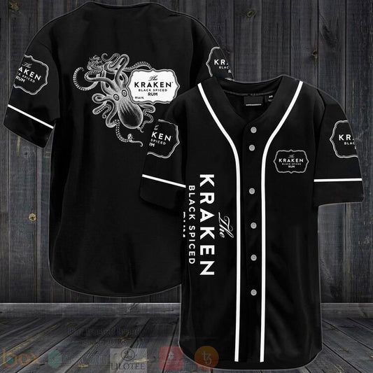 FASHION The Kraken Dark Spiced Baseball Jerseys Botton Shirt