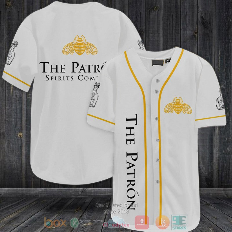 The Patron Spirits Company white Baseball shirt