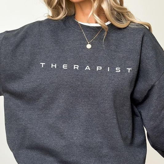 Therapist Sweatshirt, Mental Health Sweater, School Counselor Shirt, Therapist Appreciation Gift, Comfy Long Sleeve...