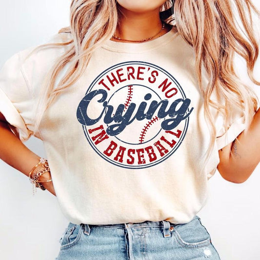There's No Crying In Baseball Shirt Baseball Mom T-shirt Baseball Mama Tee Game Day Shirt Baseball Player Shirt Sports...