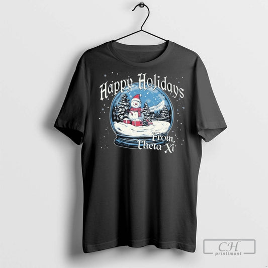 Theta Xi Happy Holidays From Christmas T Shirts