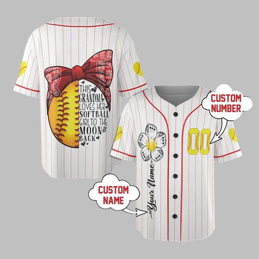 This Grandma Loves Her Softball Girl To The Moon Back Jersey - Grishko.com T-Shirts, Hoodie, Sweatshirt (Image 1)