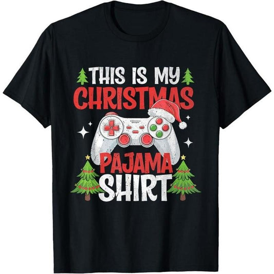This Is My Christmas Pajama Shirt Video Game For Boys Gamer T-Shirt Made in USA Hoodie, Sweatshirt | WearSparks.com