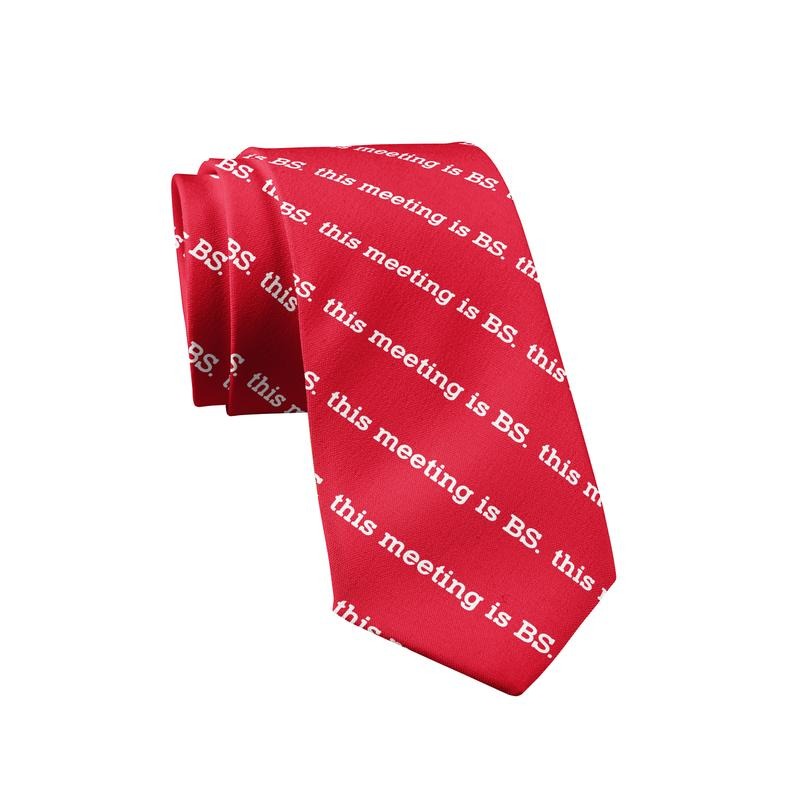 This Meeting Is BS Necktie Funny Neckties for Men Employee Tie Mens Novelty Ties Funny Ties T-Shirts, Hoodie, Sweatshirt