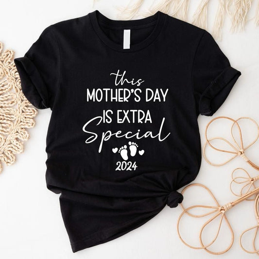 This Mother's Day Is Extra Special 2024 Shirt, Pregnant Mama T-shirt, New Mom Gift Tee, Pregnancy Announcement, Baby...