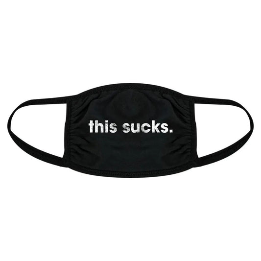 This Sucks Face Mask Funny Quarantine Graphic Nose And Mouth Covering Funny Masks for Adults New Years  Novelty Masks for...