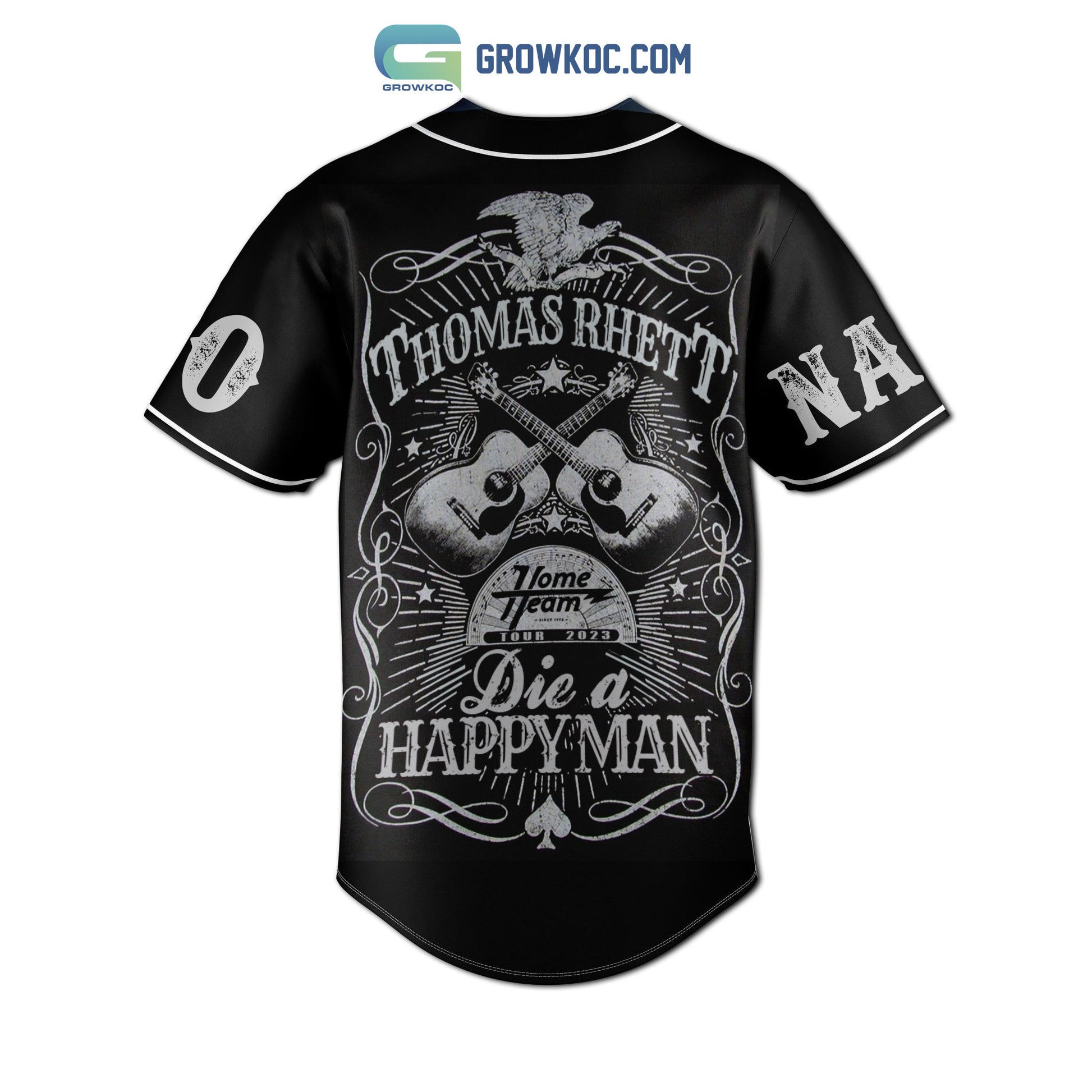 Thomas Rhett Die A Happy Man Home Team Tour 2023 Personalized Baseball Jersey