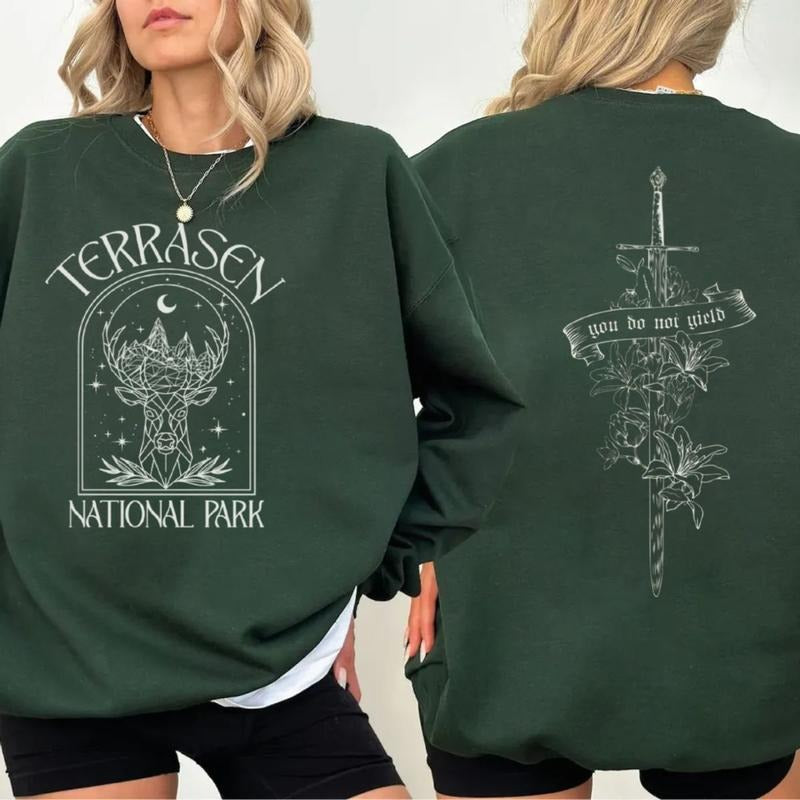 Throne Of Glass Hoodie, Book Lover Gift Idea Shirt, Bookish,Terrasen T Shirt, Tog Gift Sweatshirt, Unisex Sweater...