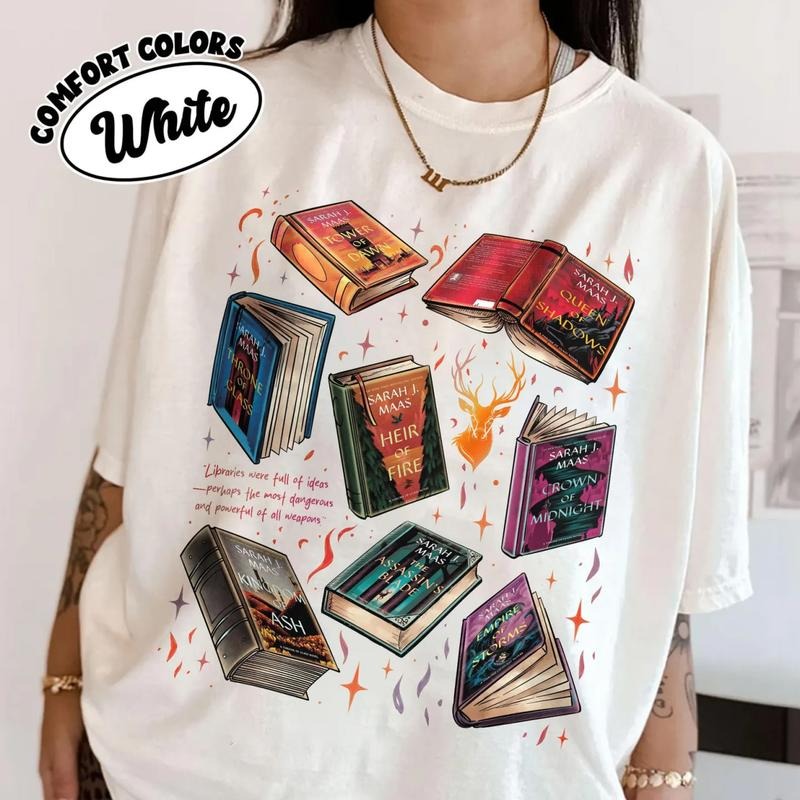 Throne Of Glass Series T-Shirt, TOG Series Sweatshirt, Terrasen The Thirteen Tee Shirt, Sarah J Maas Book Shirt, Gift For...