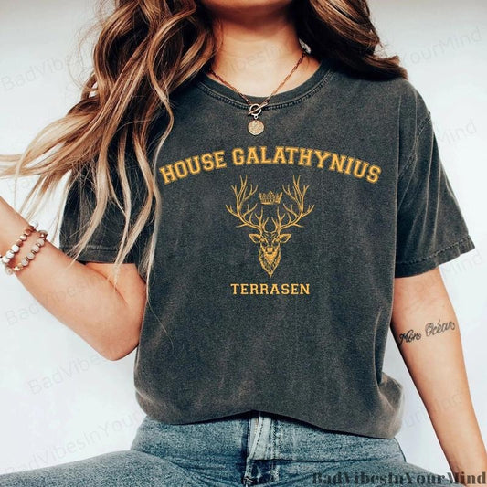 Throne Of Glass T-Shirt, House Galathynius Shirt, houses of Erilea, Terrasen, Acotar, Gift For Book Lovers, sarah j maas...