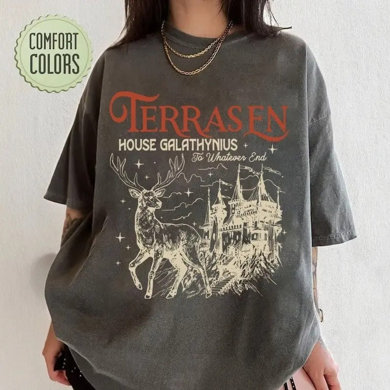 Throne of Glass Fan T-Shirt - Aelin Galathynius Fireheart Kingsflame Tee