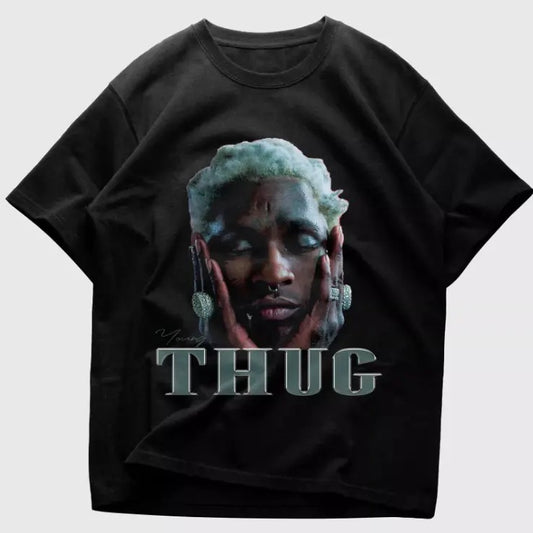 Thug T Shirt, Rap Tee Concert Merch, Vintage Rapper Shirt, Grahpic tees, Cotton T-Shirt, Crew Neck T-Shirt, Gift for Him,...
