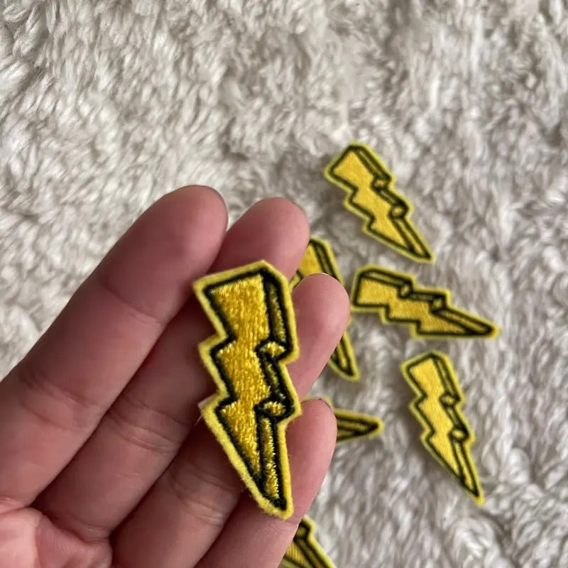 Thunder Bolt Iron On Patch Embroidered Patch T-Shirts, Hoodie, Sweatshirt | WearSparks.com