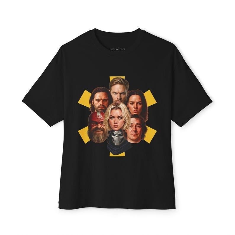 Thunderbolt Tee, Retro Movie Character Boxy Tee, Unisex T-Shirt for Movie Lovers, Style Casual Wear, Unique Graphic Tee...