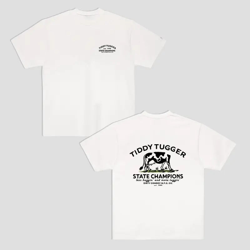 Tiddy Tugger 1990 State Champions Men's T-Shirt - Funny Meme Shirt - 100% Cotton