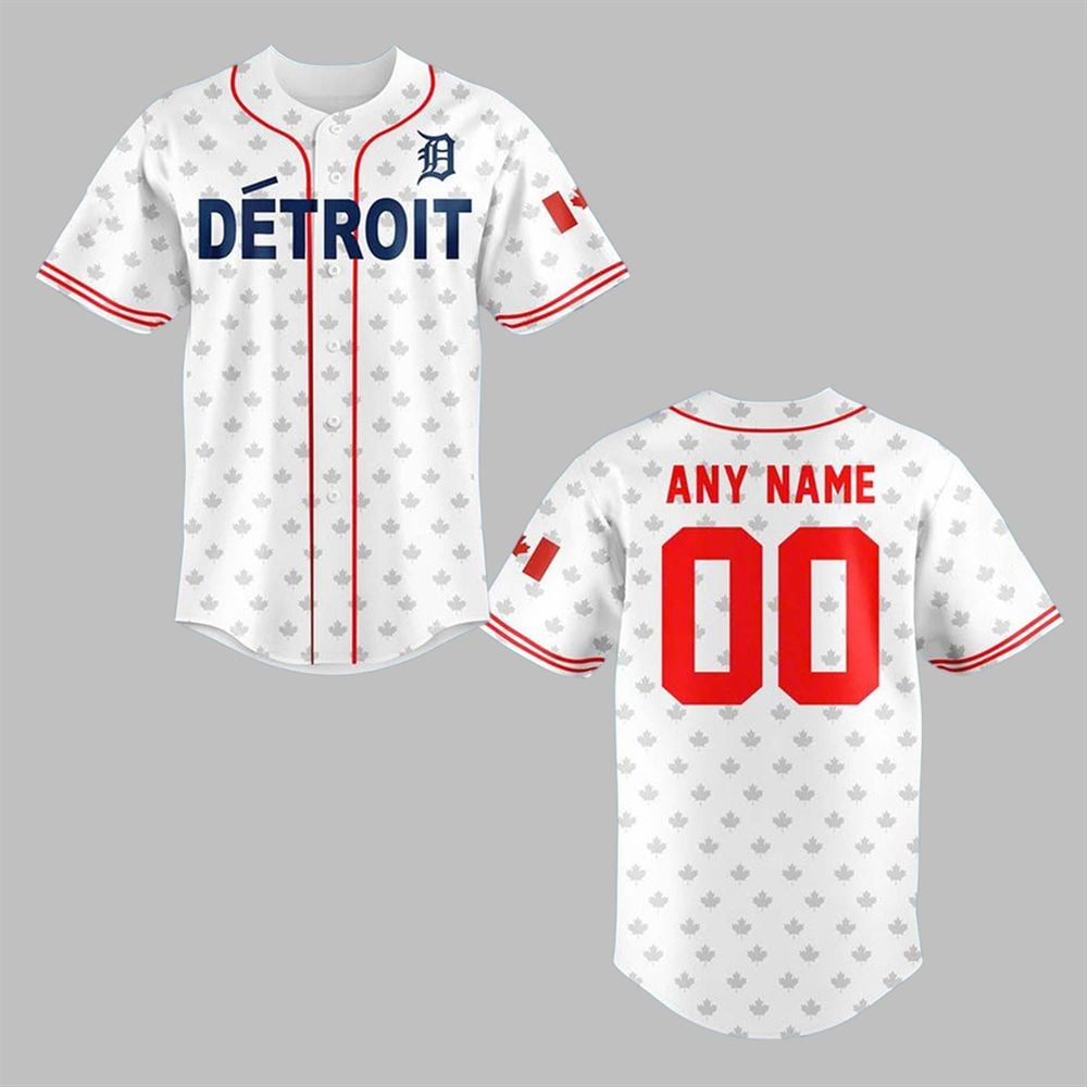 Tigers Canadian Heritage Night Jersey Giveaway 2025 - Grishko.com T-Shirts, Hoodie, Sweatshirt | WearSparks.com (Image 1)