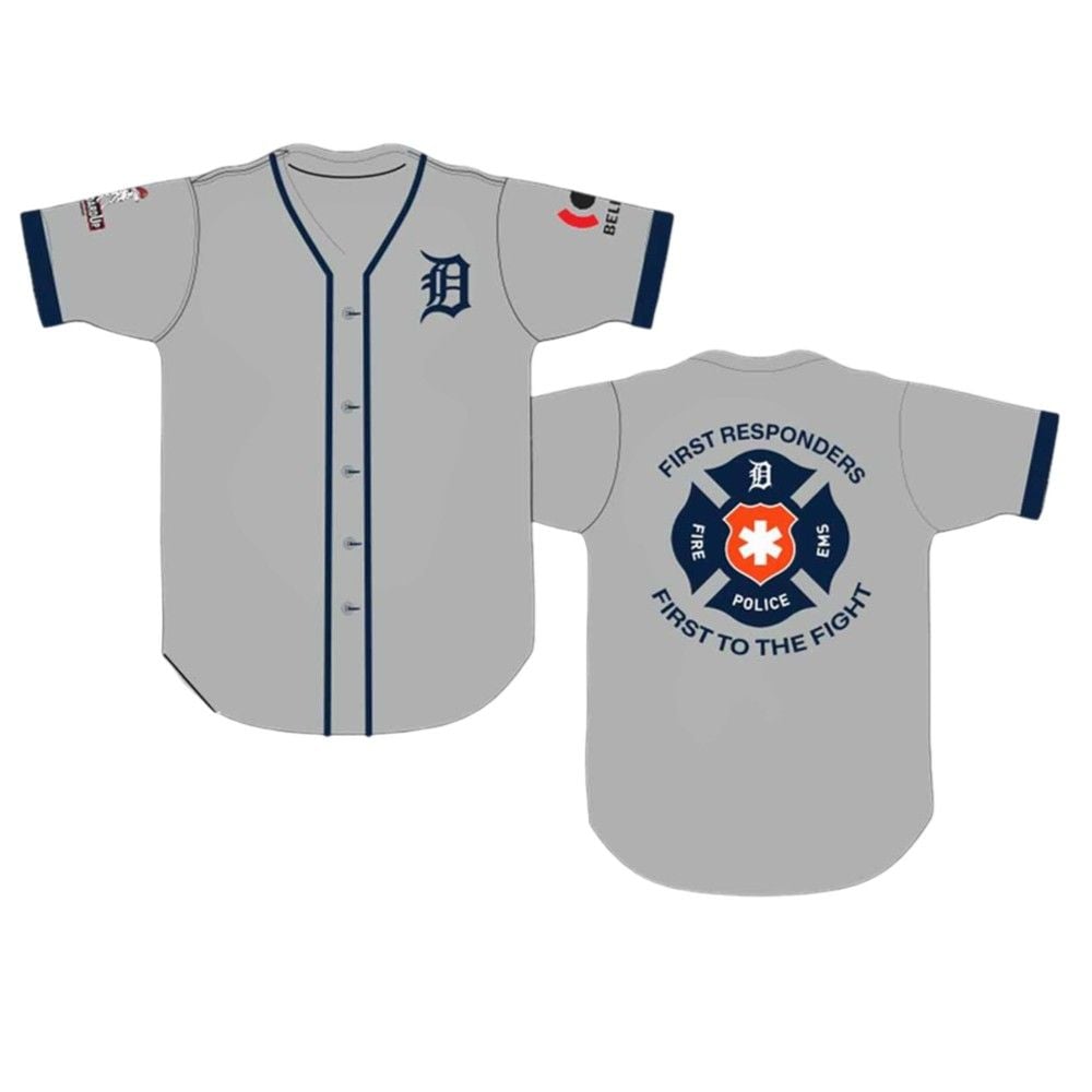Tigers First Responders Jersey 2025 Giveaway - Grishko.com T-Shirts, Hoodie, Sweatshirt | WearSparks.com (Image 2)
