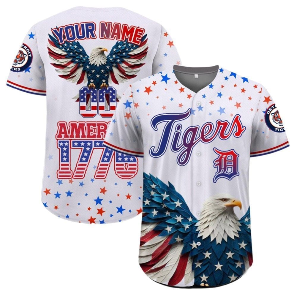 Tigers Independence Day Baseball Jersey 2025 - Grishko.com T-Shirts, Hoodie, Sweatshirt | WearSparks.com (Image 2)