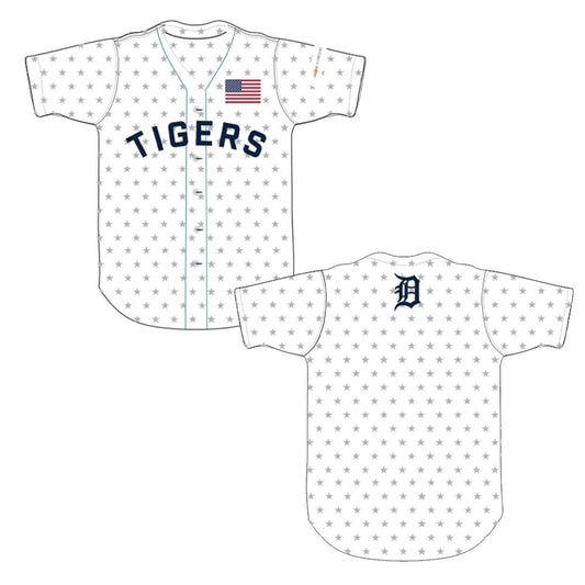 Tigers Military Appreciation Jersey 2025 Giveaway - Grishko.com T-Shirts, Hoodie, Sweatshirt | WearSparks.com (Image 1)