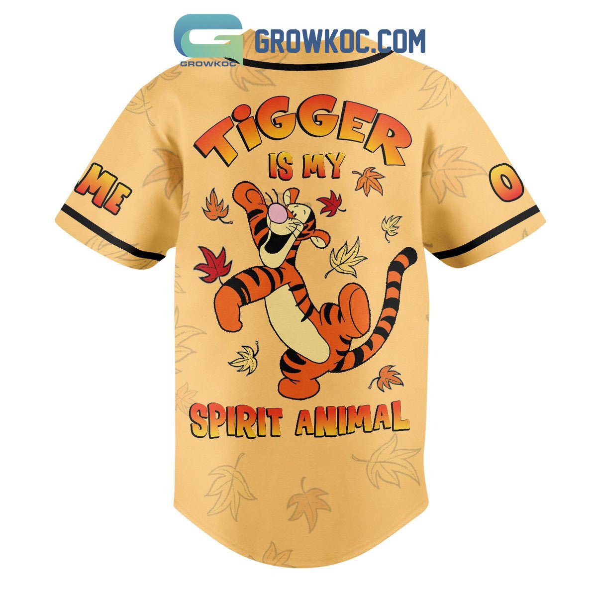 Tigger Is My Spirit Animal Personalized Baseball Jersey