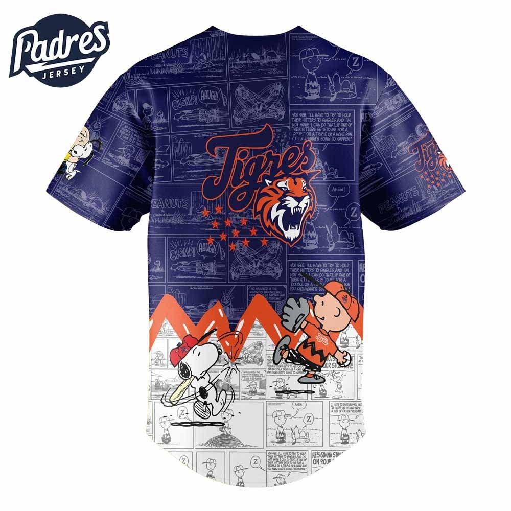Tigres De Quintana Roo Peanuts Baseball Jersey - Padres Jersey Oasis: Elevate Your Baseball Style Game... (Image 3)