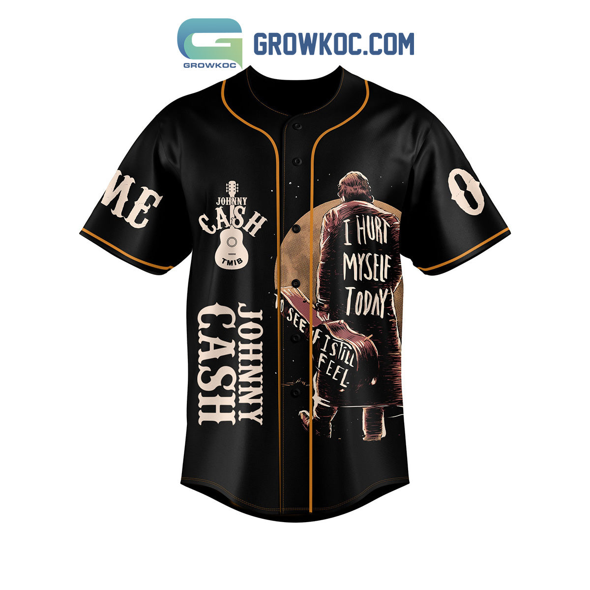 Till Things Are Brighter I’m The Man In Black Johnny Cash Personalized Baseball Jersey