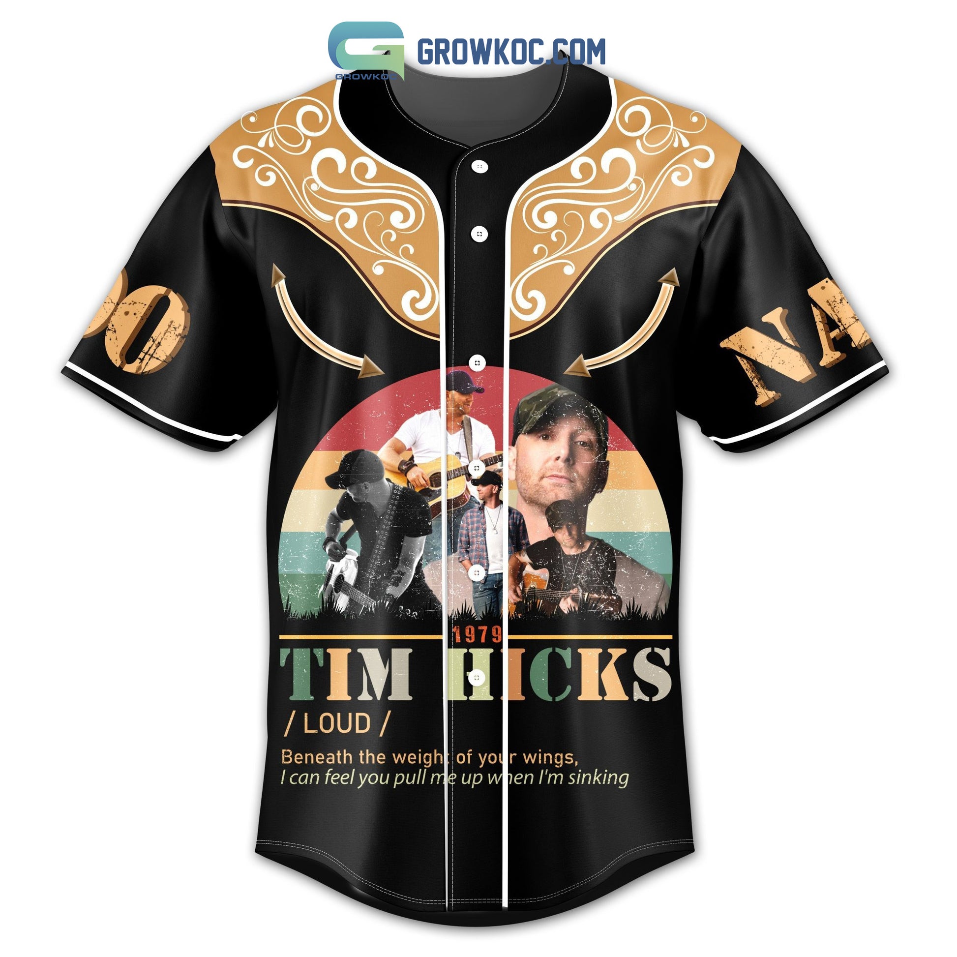 Tim Hicks When You Hear That Engine You Know You’re Not Alone Personalized Baseball Jersey