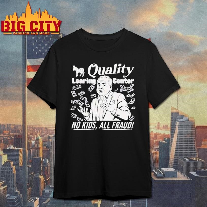 Tim Walz Quality Learing Center No Kids All Fraud Donkey Shirt