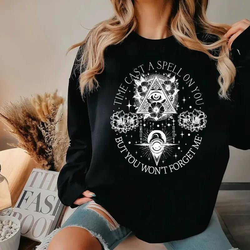 Time Cast A Spell On You But You Won't Forget Me Shirt, Classic Rock Band Lover Sweatshirt, Retro Music Fan Gift,...