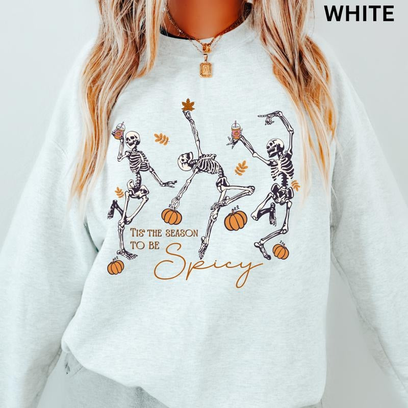 Tis The Season To be Spicy Crewneck - Unisex Apparel Relaxed Fit Printed In The USA Clothing Womenswear Casual Comfort...
