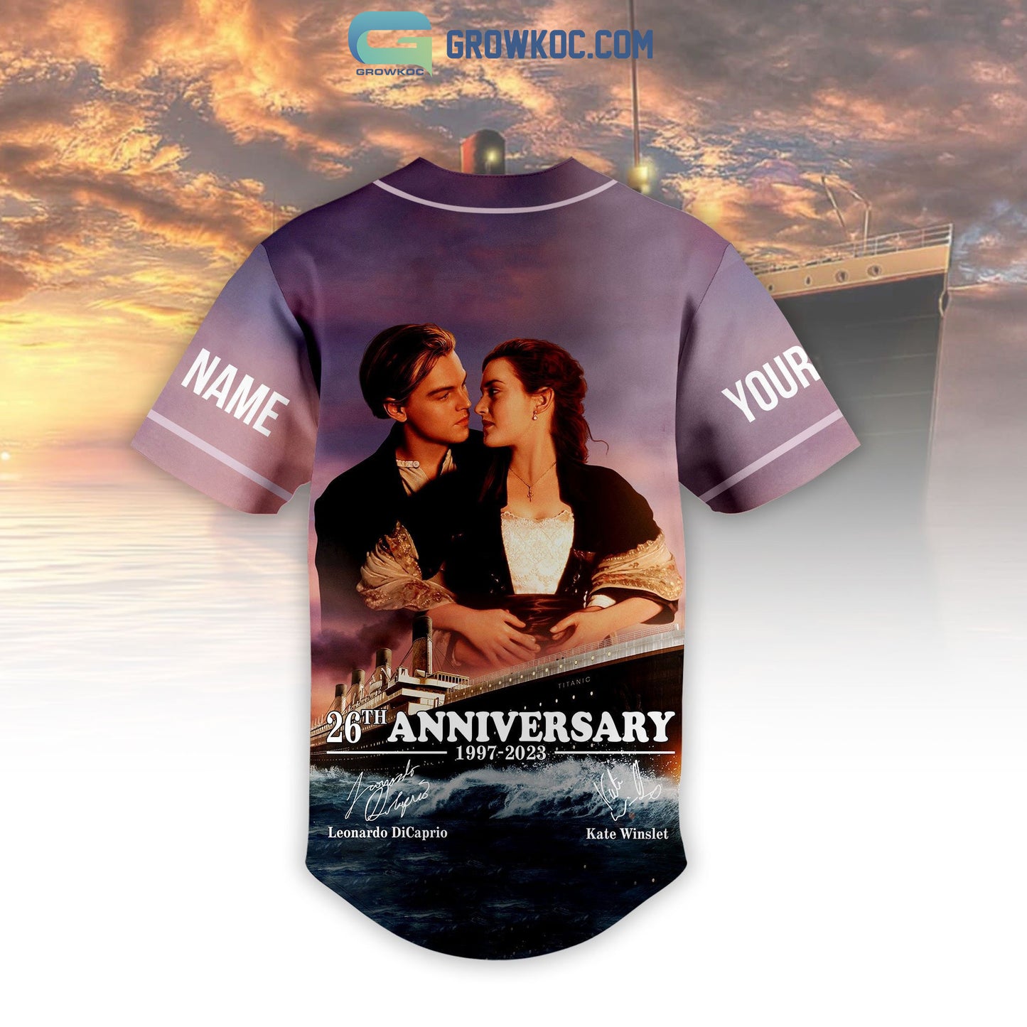 Titanic 26th Anniversary 1997 2023 Personalized Baseball Jersey