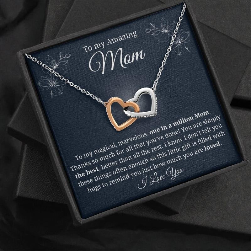 To My Mom Necklace Message Card, Gift For Mom From Son Daughter, To My Amazing Mom Gift, Gift For Mother, Mothers Day...