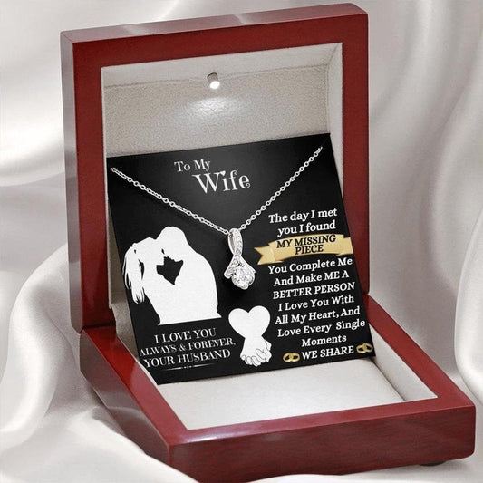 To My Wife Necklace, Gift from Husband, Perfect for Anniversaries and Birthdays. Romantic Token of Appreciation for Wife....