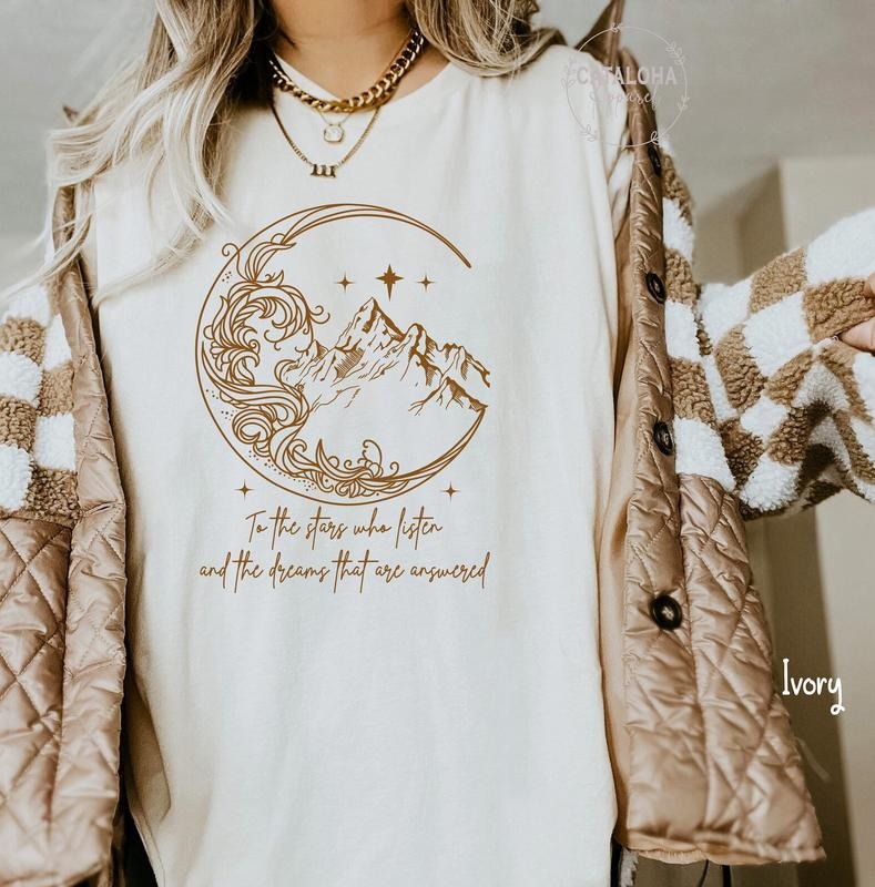 To the stars who listen and the dreams that are answered, Velaris shirt, City of starlight, SJM merch, Velaris, ACOTAR,...
