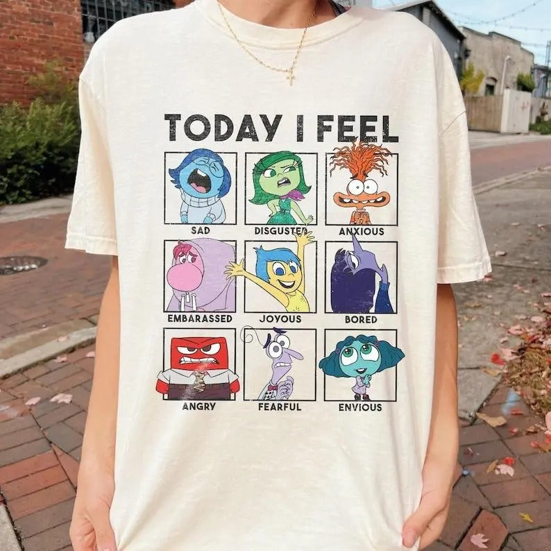 Today I Feel Inside Out Youth Shirt, Inside Out Characters Shirt, Inside Out Movie Shirt Hoodie, Sweatshirt | WearSparks.com