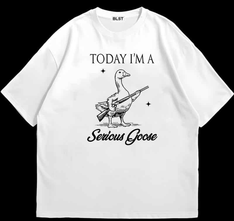 Today I'm A Serious Goose Lovers T-Shirt Retro Vibes Soft Cotton Perfect Everyday Tee Hoodie, Sweatshirt | WearSparks.com