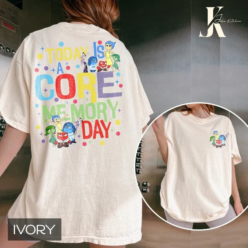 Today Is A Core Memory Day Shirt, Today I Feel Inside Out Shirt, Joy Sadness Fear Disgust Angry shirt, Inside Out...