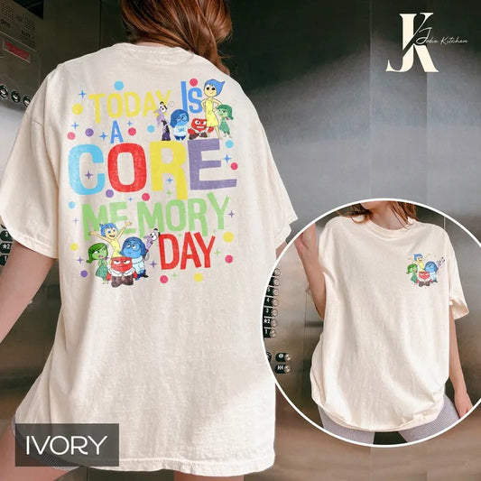 Today Is A Core Memory Day Shirt, Today I Feel Inside Out Shirt, Joy Sadness Fear Disgust Angry shirt, Inside Out...