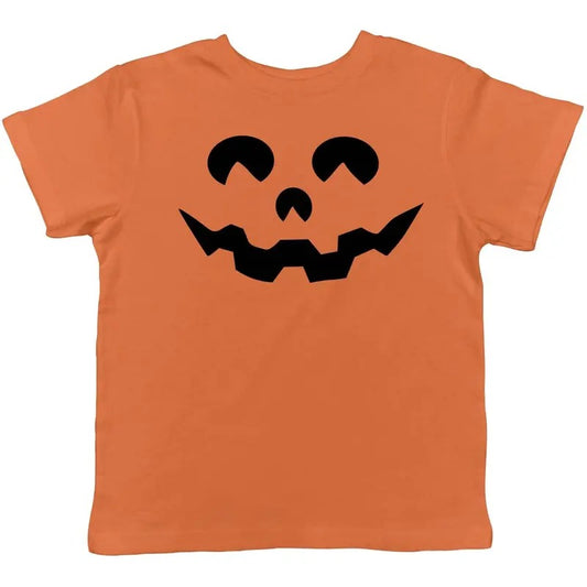 Toddler Cartoon Eyes Pumpkin Face Funny Fall Halloween Spooky T shirt Funny Toddler Shirts Halloween Apparel for Toddler...