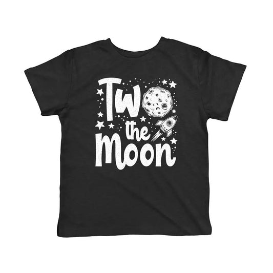 Toddler Two The Moon T Shirt Funny Second Birthday Tee Funny Toddler Shirts Birthday Apparel for Toddler Funny Space...