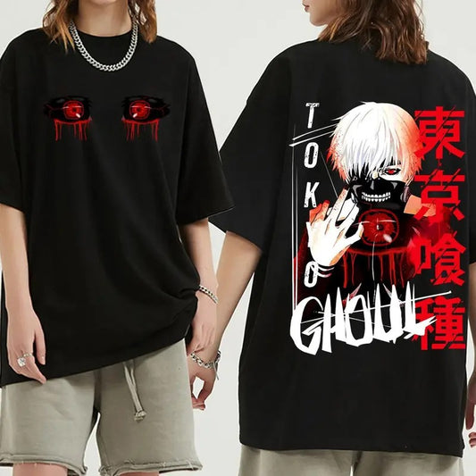Tokyo Ghoul kaneki ken funny anime tshirt Men summer new White Casual short sleeve T Shirt Unisex otaku streetwear tee...