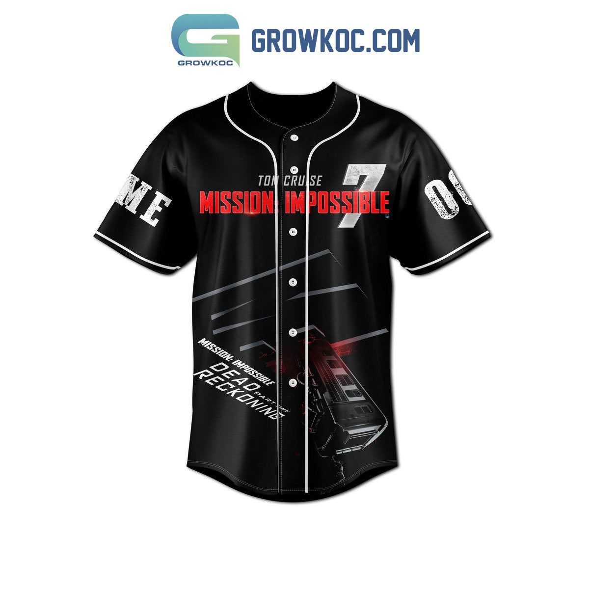 Tom Cruise Mission Impossible The Man On A Mission Is Back Personalized Baseball Jersey