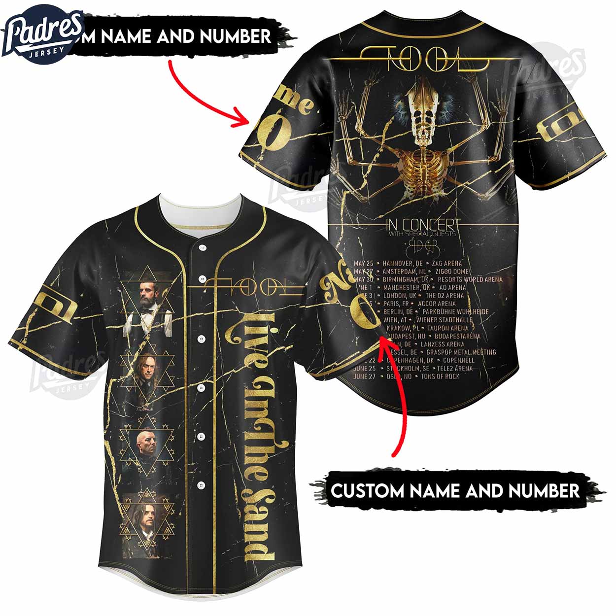 Tool Live In The Sand 2025 Baseball Jersey Outfit - Padres Jersey Oasis: Elevate Your Baseball Style Game... (Image 1)