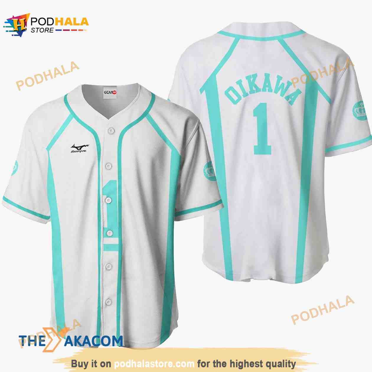Tooru Oikawa Haikyuu Anime Costume 3D Baseball Jersey Shirt