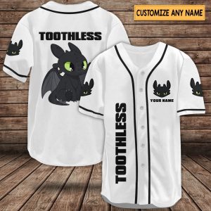 Toothless Baseball Jersey Shirts, Toothless Shirts, Dragon Jersey Men, Night Fury Baseball Shirt