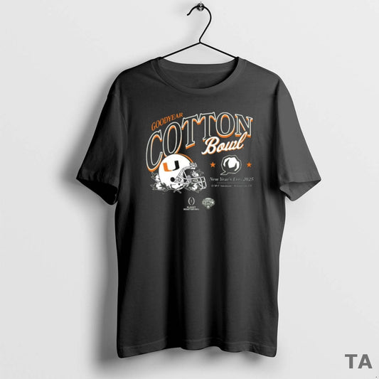 Top 2025 Cotton Bowl Miami Canes Helmet Bound T Shirt Sweater Hoodie, Sweatshirt | WearSparks.com