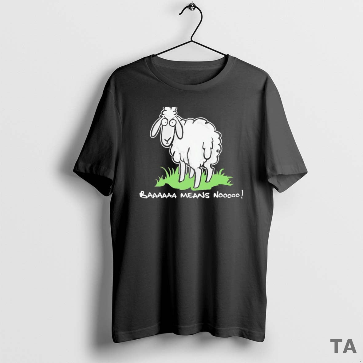 Top Baaaaaa Means Nooooo Sheep T Shirt Sweater Hoodie, Sweatshirt | WearSparks.com