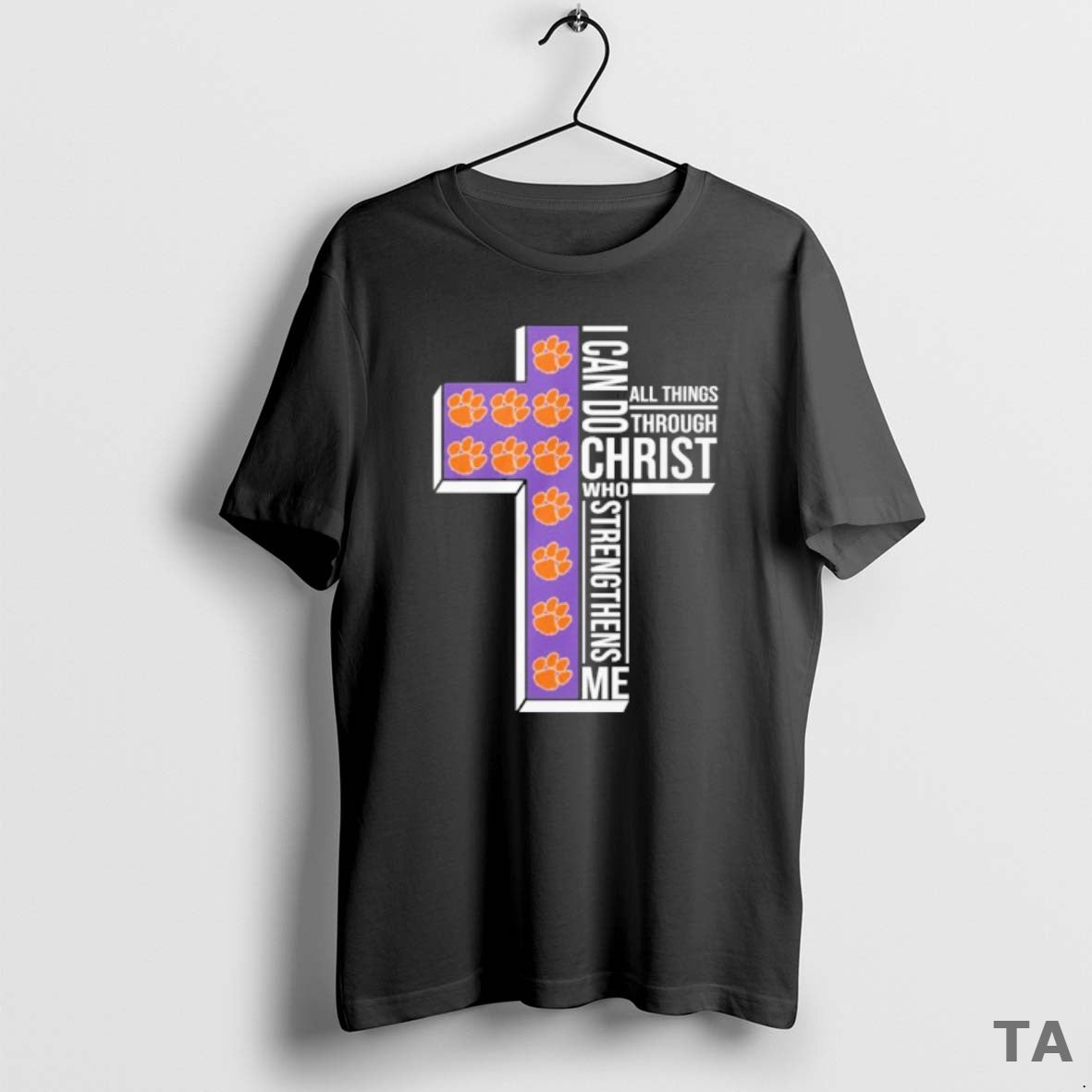 Top Clemson Basketball Logo I Can Do All Things Through Christ Who Strengthens Me T-Shirts, Hoodie, Sweatshirt